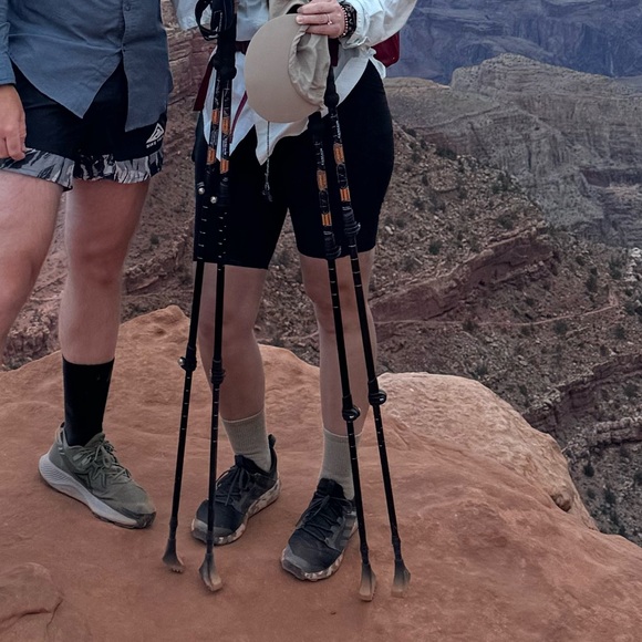 Calvin Klein Performance Logo Waist High Rise Bike Shorts SZ M Side Pockets - Picture 8 of 10